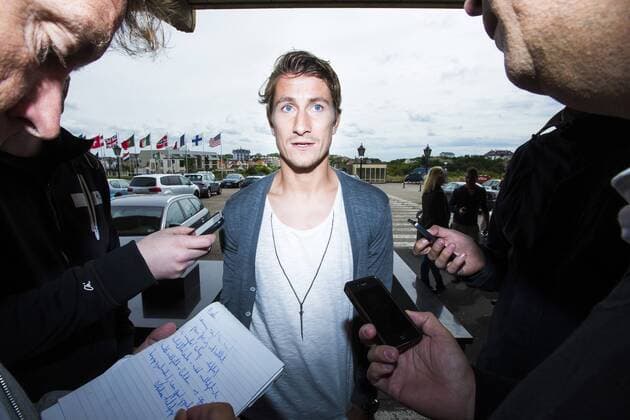 Paul Verhaegh of Holland during the arrival of the Dutch National team on August 12, 2013 at Grand Hote Huis ter Duin at Noordwijk, The Netherlands. Arrival Dutch team in Noordwijk Friendly 2013 2014 xVIxLaurensxLindhoutxIVx 1720838
