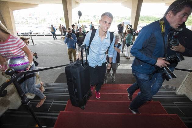 Goalkeeper Jasper Cillessen of Holland during the arrival of the Dutch National team on August 12, 2013 at Grand Hote Huis ter Duin at Noordwijk, The Netherlands. Arrival Dutch team in Noordwijk Friendly 2013 2014 xVIxLaurensxLindhoutxIVx 1720841