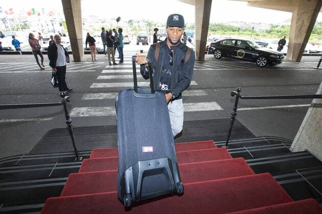 Jeremain Lens of Holland during the arrival of the Dutch National team on August 12, 2013 at Grand Hote Huis ter Duin at Noordwijk, The Netherlands. Arrival Dutch team in Noordwijk Friendly 2013 2014 xVIxLaurensxLindhoutxIVx 1720846