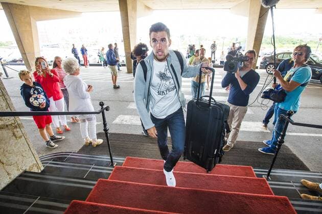 Kevin Strootman of Holland during the arrival of the Dutch National team on August 12, 2013 at Grand Hote Huis ter Duin at Noordwijk, The Netherlands. Arrival Dutch team in Noordwijk Friendly 2013 2014 xVIxLaurensxLindhoutxIVx 1720871