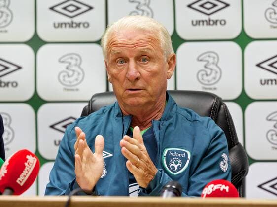PROPAGANDA20130813 Football - soccer: friendly international match, Wales - Republic of Ireland, Republic of Ireland s head coach Giovanni Trapattoni during a press conference at the Cardiff City Stadium ahead of the International Friendly match against Wales. (Hinweis: Verwendung nur in Deutschland, Österreich oder Schweiz - only Germany, Austria and Switzerland) xHOCHxZWEIx xPropagandax 