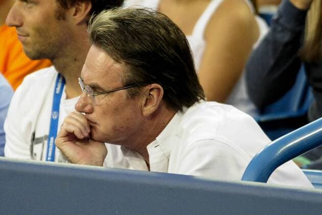 Aug. 13, 2013 - Cincinnati, Ohio, US - Jimmy Connors during play in the Western and Southern Open in Cincinnati, Ohio. Forth day of play at the Carl and Edyth Lindner Family Tennis Center. Tennis 2013 - Aug 13 - W and S Open - Day 4 - ZUMAd30