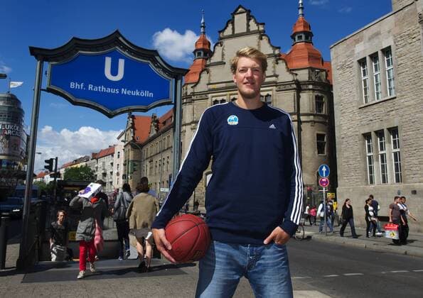 Basketball Berlin 14.08.2013 Saison 2013 2014 1. Bundesliga BBL Alba Berlin Basketball Albas Neuzugang Jan-Hendrik Jagla, gebürtiger Berliner, groß geworden in Berlin-Neukölln