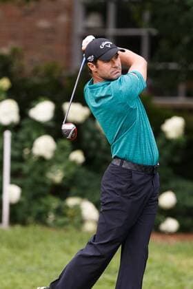 16 August 2013: Trevor Immelman drives the ball off the tee during the second round of the Wyndham Championship at Sedgefield Country Club in Greensboro, NC. GOLF: AUG 16 PGA Golf Herren - Wyndham Championship - Round 2 Icon130816025 EDITORIAL USE ONLY