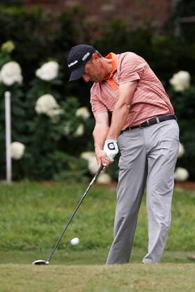 16 August 2013: Will Claxton drives the ball off the tee during the second round of the Wyndham Championship at Sedgefield Country Club in Greensboro, NC. GOLF: AUG 16 PGA Golf Herren - Wyndham Championship - Round 2 Icon130816027 EDITORIAL USE ONLY