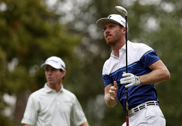 Aug. 17, 2013 - Knoxville, TN, United States of America - August 17, 2013: Nick Flanagan tees off during third round play of the News Sentinel Open at Fox Den Country Club Saturday, August 17, 2013 in Knoxville, Tenn. (Cal Media) PGA Golf Herren Web.com Tour AUG. 17 - ZUMAc04