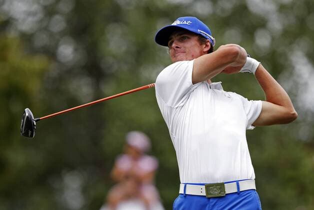 Aug. 17, 2013 - Knoxville, TN, United States of America - August 17, 2013: Blayne Barber tees off during the third round play of the News Sentinel Open at Fox Den Country Club Saturday, August 17, 2013 in Knoxville, Tenn. (Cal Media) PGA Golf Herren Web.com Tour AUG. 17 - ZUMAc04