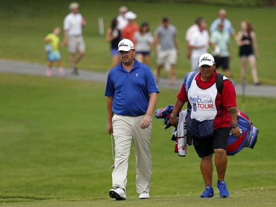 Aug. 17, 2013 - Knoxville, TN, United States of America - August 17, 2013: Ashley Hall walks to the green during third round play of the News Sentinel Open at Fox Den Country Club Saturday, August 17, 2013 in Knoxville, Tenn. (Cal Media) PGA Golf Herren Web.com Tour AUG. 17 - ZUMAc04