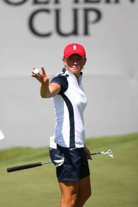 August 17, 2013: Stacy Lewis of Team USA during play for the 2013 Solheim Cup at the Colorado Golf Club in Parker, Colorado. GOLF: AUG 17 LPGA Golf Damen - The Solheim Cup - Second Round Icon20130817058 EDITORIAL USE ONLY