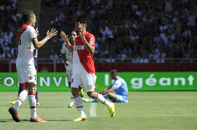 Emmanuel Riviere (ASM) FOOTBALL: AS Monaco - HSC Montpellier - Ligue 1 - 18 08 2013 xFranckPennantx 