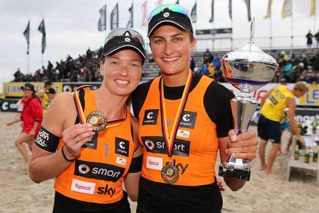 Beachvolleyball: smart beach tour super cup Kuehlungsborn 2013, Supercup - super cup, Ilka Semmler und Katrin Holtwick, xHOCHxZWEIx xMaltexChristiansx