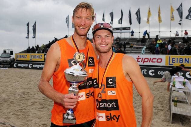 Beachvolleyball: smart beach tour super cup Kuehlungsborn 2013, Supercup - super cup, Sebastian Dollinger und Stefan Windscheif, xHOCHxZWEIx xMaltexChristiansx
