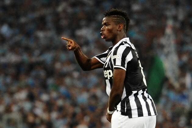 Esultanza dopo il gol di Paul Pogba (Juve) 2013 08 18 Roma, Stadio Olimpico Supercoppa Tim Juventus vs Lazio foto Antonietta Baldassarre Insidefoto AntoniettaxBaldassarre
