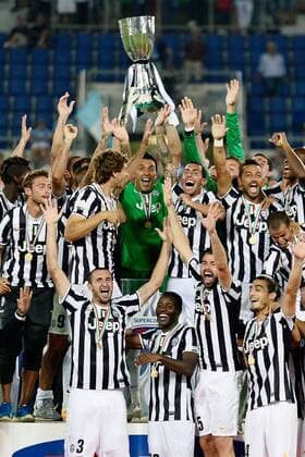 Db Roma 18 08 2013 - Supercoppa Italiana Juventus Turin vs Lazio Rom: Winner Juventus 