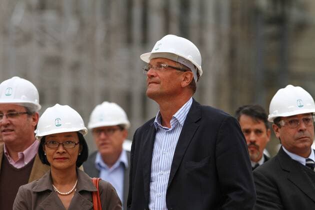 OBRAS ARENA DA BAIXADA VISITA FIFA - FIFA Generalsekretär Jerome Valcke in der Arena Baixada, Curitiba(PR). x(37)xGeraldoxBubniakx xFotoarenax  (18617)