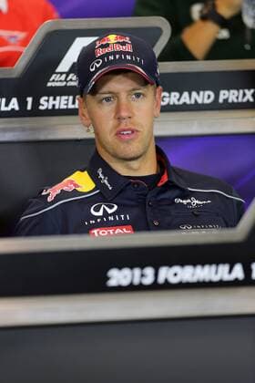 22.08.2013- Press conference, Sebastian Vettel (GER) Red Bull Racing RB9 