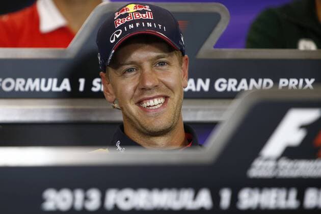 Motorsports: FIA Formula One World Championship 2013, Grand Prix of Belgium, 1 Sebastian Vettel (GER, Infiniti Red Bull Racing), xHOCHxZWEIx