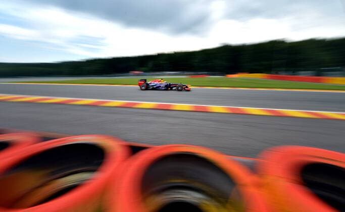 Sebastian Vettel of Red Bull Racing-Renault FORMULE 1 : GP de Belgique - Essais - 23 08 2013 Photonews Panoramic 
