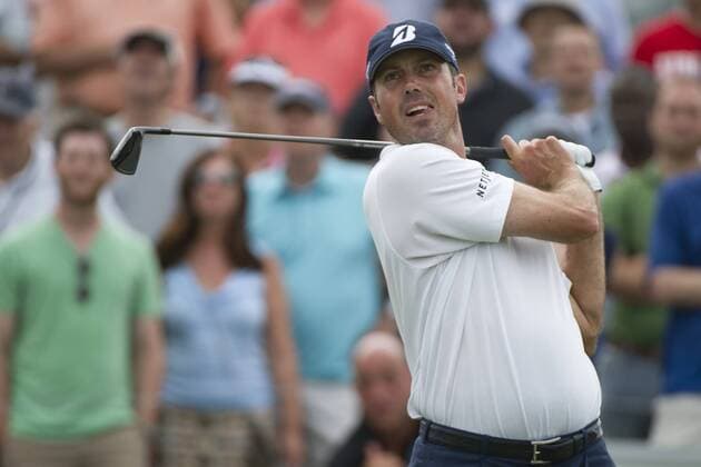 Aug. 23, 2013 - Jersey City, New Jersey, U.S - August 23, 2013: Matt Kuchar (USA) tees off during the the second round of The Barclays Fed Ex at Liberty National Golf Course in Jersey City, NJ. Kostas Lymperopoulos csm GOLF 2013: The Barclays Fed Ex Championship Second Round AUG 23 - ZUMAc04