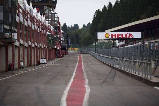 Spa Francorchamps, 22. August 2013 - Formel 1, Großer Preis von Belgien: Alte Boxengasse in Spa Francorchamps