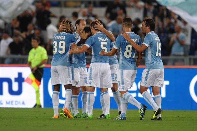 Anderson Hernanes Lazio Goal celebrating Roma 25 08 2013 Stadio Olimpico Football Calcio 2013 2014 Serie A Lazio vs Udinese AntoniettaxBaldassarre