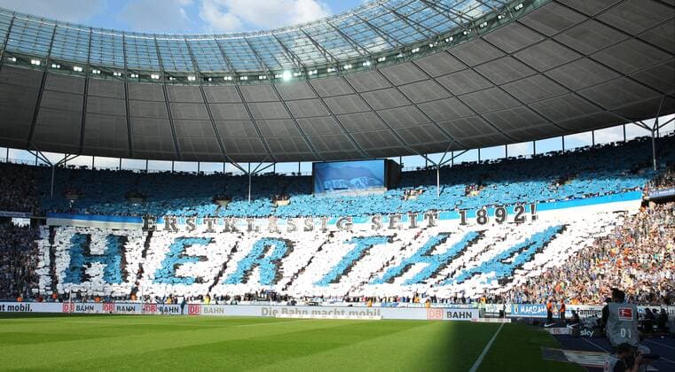 24.08.2013, Olympiastadion, Berlin, GER, Berlin, 1.FBL, Hertha BSC , im Bild Hertha-Fankurve