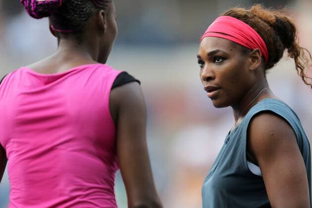 TENNIS - WTA, US Open 2013 NEW YORK CITY,NEW YORK,USA,31.AUG.13 - TENNIS - WTA Tennis Damen Tour, US Open 2013, Grand Slam, Flushing Meadows, Doppel. Bild zeigt Venus Williams und Serena Williams (USA). 