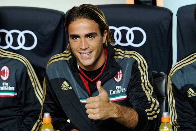 Db Milano 01 09 2013 - campionato di calcio serie A AC Mailand vs Cagliari Calcio: Alessandro Matri 