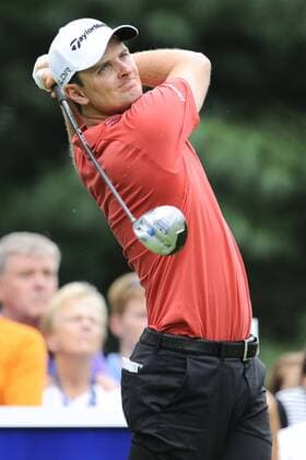 Sept. 1, 2013 - Norton, Massachusetts, USA - September 1, 2013 - Norton, Massachusetts, U.S. - Justin Rose drives on the 6th hole during the third round of the Deutsche Bank Championship, FedEx Cup playoffs held at the Tournament Players Club in Norton Massachusetts. Eric Canha CSM PGA Golf Herren 2013: Deutsche Bank Championship SEP 01 - ZUMAc04