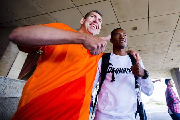 Georginio Wijnaldum of Holland Netherlands Team arrive in Noordwijk on September 2, 2013 at Grand Hote Huis ter Duin at Noordwijk aan Zee, The Netherlands. Netherlands Team arrive in Noordwijk World Cup qualifier 2013 2014 xVIxLaurensxLindhoutxIVx 1767629