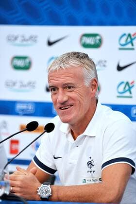 Didier Deschamps (Coach Equipe de France) PK Nationalteam Frankreich - 02 09 2013 AnthonyBIBARD FEP Panoramic 