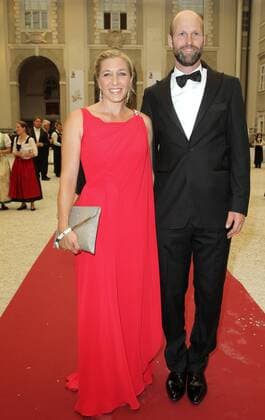 Anni Friesinger-Postma mit Mann Ids Postma beim Empfang zum Festpielball der Salzburger Festspiele in der Residenz Salzburg. Salzburg, 31.08.2013 Foto:xS.xSchrapsx xFuturexImage