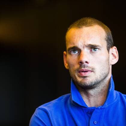 Wesley Sneijder of Holland during the press meeting of the Netherlands on September 4, 2013 at Grand Huis ter Duin in Noordwijk aan Zee, The Netherlands. Press Meeting Dutch Team World Cup qualifier 2013 2014 xVIxLaurensxLindhoutxIVx 1771566