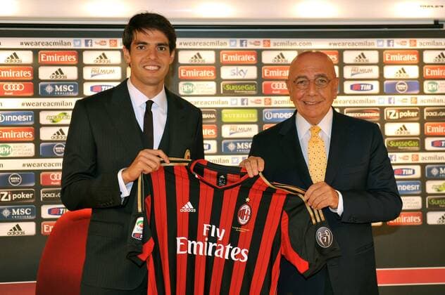 AC Mailand - Präsentation von Neuzugang Kaka - hier mit Adriano Galliani