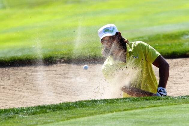 Crans Montana, Schweiz, 05.09.2013, erster Tag der Omega European Masters, Johan Edfors SWE Golfturnier