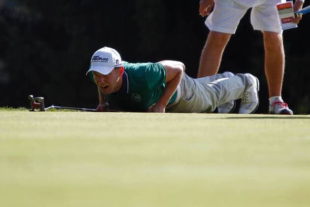 Crans Montana, Schweiz, 05.09.2013, erster Tag der Omega European Masters, Maximilian Kiefer GER Golfturnier