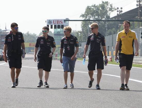 Sebastian Vettel, mit seinem Team Red Bull Racing, formula 1 GP, Italien in Monza, 06.09.2013 - Sebastian Vettel, formula 1 GP, Italien,