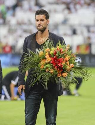 Verabschiedung Ehrung Michael Ex Fussballprofi, DFB Kapitän Michael BALLACK, DEUTSCHLAND - ÖSTERREICH ( 3:0 ) Deutsche Fussball Nationalmannschaft DFB, WM Qualifikation am 06.09.2013 in München, GER WM-Quali, Quali,