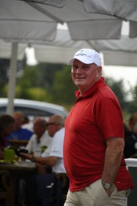 Uli Hoeneß (FC Bayern München) 3. Aktion Kinderträume Verein der Deutschen Fleischwirtschaft e.V.) Golf-Charity Veranstaltung Golf Cup Golfanlage St. Leon-Rot St. Leon-Rot Golf, golfen 06.09.2013