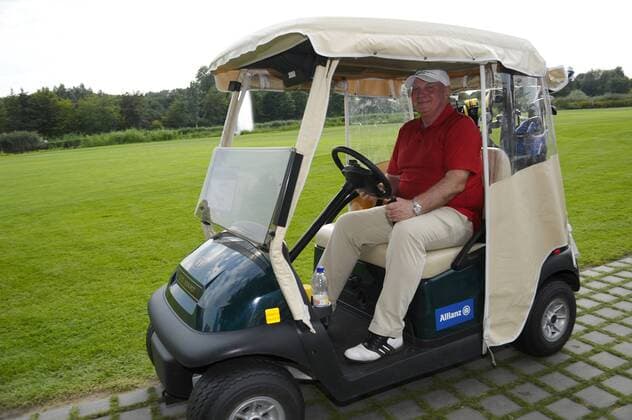 Uli Hoeneß (FC Bayern München) 3. Aktion Kinderträume Verein der Deutschen Fleischwirtschaft e.V.) Golf-Charity Veranstaltung Golf Cup Golfanlage St. Leon-Rot St. Leon-Rot Golf, golfen 06.09.2013