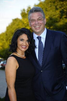 Jürgen Hingsen mit Freundin Francesca Elstermeier 3. Aktion Kinderträume Verein der Deutschen Fleischwirtschaft e.V.) Golf-Charity Veranstaltung Golf Cup Golfanlage St. Leon-Rot St. Leon-Rot Golf, golfen 06.09.2013