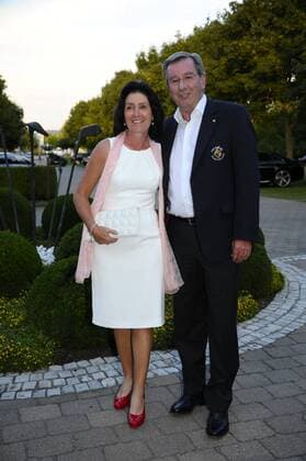 Karl Hopfner mit Frau Anne 3. Aktion Kinderträume Verein der Deutschen Fleischwirtschaft e.V.) Golf-Charity Veranstaltung Golf Cup Golfanlage St. Leon-Rot St. Leon-Rot Golf, golfen 06.09.2013