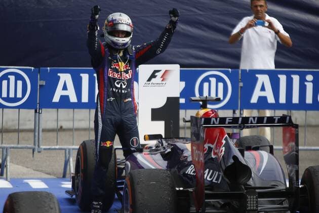 Motorsports: FIA Formula One World Championship 2013, Grand Prix of Italy, 1 Sebastian Vettel (GER, Infiniti Red Bull Racing), xHOCHxZWEIx