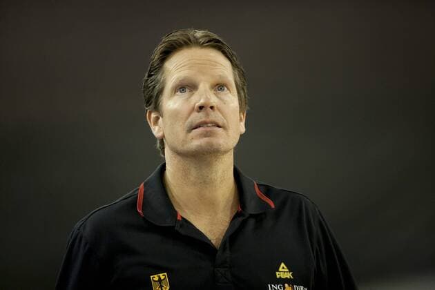 08.09.2013, Hala Tivoli, Ljublijana, SLO, Eurobasket EM 2013, Grossbritanien vs Deutschland, im Bild Frank Menz, head coach of Germany during the Eurobasket EM 2013 match between Great Britain and Germany at Hala Tivoli in Ljubljana, Slowenia on 2013 09 08. EP_SPIDA E