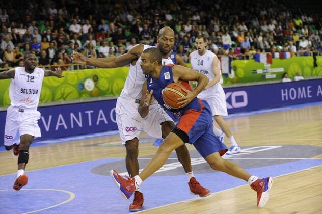 Tony Parker (France) BASKET BALL : Belgique vs France EuroBasket - Homme -Slovenie - groupe A - 09 09 2013 RVBellenger Panoramic 