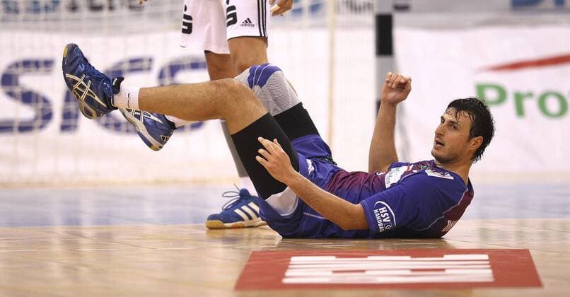 der HSV am Boden zerstört - Domagoj Duvnjak Samstag, 07.09.2013, HBL 1. Bundesliga Handball HSV - THW Kiel 26 -32
