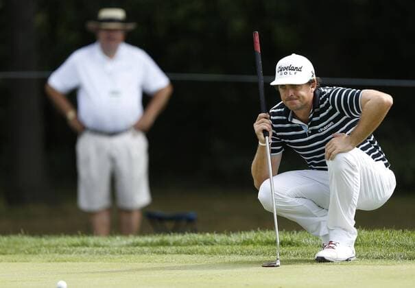 Sept. 11, 2013 - Lake Forest, IL, USA - Keegan Bradley at the 9th hole during the Gardner Heidrick Pro-Am held at Conway Farms Golf Club in Lake Forest, Illinois, on Wednesday, September 11, 2013. BMW Championship - ZUMAm67