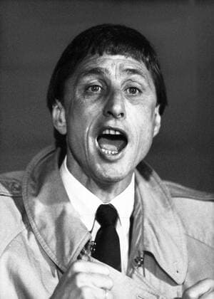 Trainer Johan Cruyff (Ajax Amsterdam)