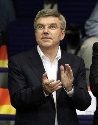 IOC Präsident Thomas Bach als Zuschauer Volleyball CEV Europameisterschaft EM 2013 Damen Saison 2013 14 13.09.2013 Deutschland vs. Belgien