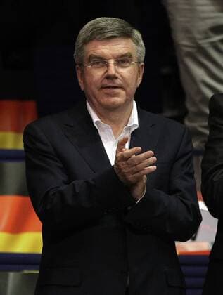 IOC Präsident Thomas Bach als Zuschauer Volleyball CEV Europameisterschaft EM 2013 Damen Saison 2013 14 13.09.2013 Deutschland vs. Belgien